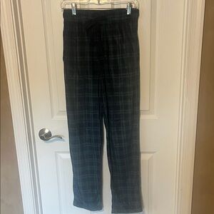 George Men's Black and Green Checkered PJ pants